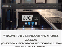 Tablet Screenshot of bjcbathroomsandkitchens.com